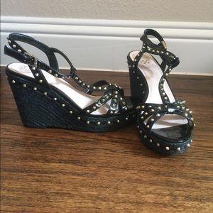 Vince Camuto wedge shoes with studs!!